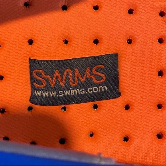 SWIMS Deck Shoes Mens 8 Water Outdoors Penny Loafer Blue Mesh Rubber Breathable - Picture 4 of 7